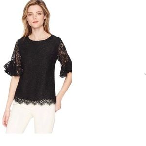 Nanette Lenore Black Lace Blouse